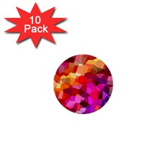 Geometric Fall Pattern 1  Mini Buttons (10 Pack)  by DanaeStudio