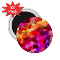 Geometric Fall Pattern 2 25  Magnets (100 Pack)  by DanaeStudio