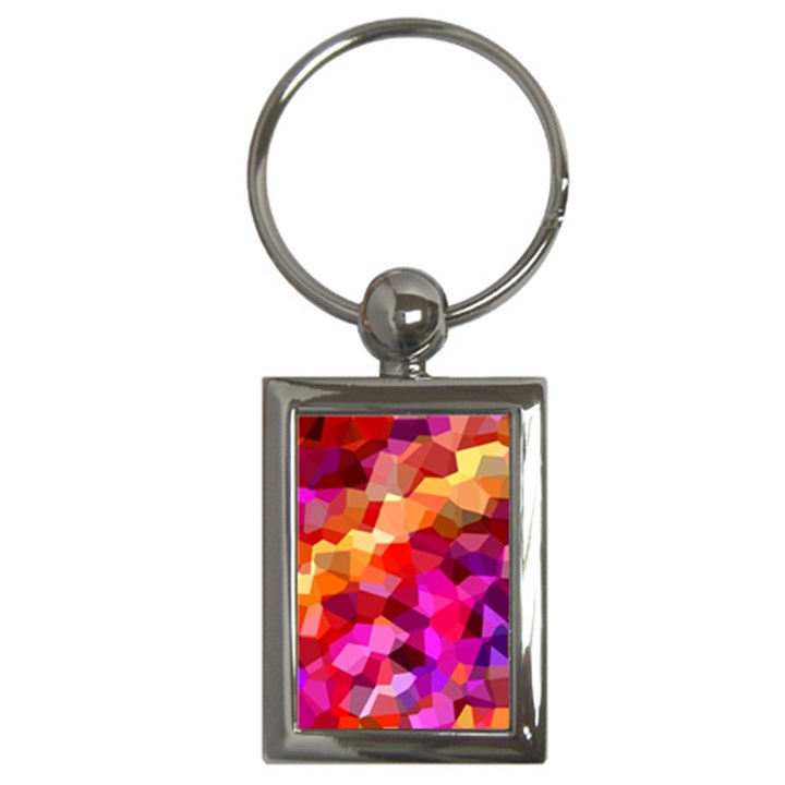 Geometric Fall Pattern Key Chains (Rectangle) 