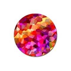 Geometric Fall Pattern Magnet 3  (round) by DanaeStudio