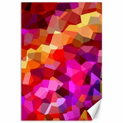 Geometric Fall Pattern Canvas 12  X 18   by DanaeStudio