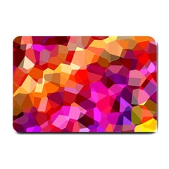 Geometric Fall Pattern Small Doormat  by DanaeStudio