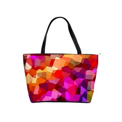 Geometric Fall Pattern Shoulder Handbags by DanaeStudio