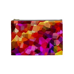 Geometric Fall Pattern Cosmetic Bag (medium)  by DanaeStudio