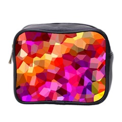 Geometric Fall Pattern Mini Toiletries Bag 2-side by DanaeStudio