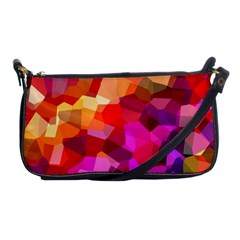 Geometric Fall Pattern Shoulder Clutch Bags by DanaeStudio