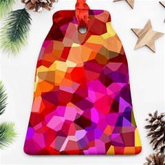 Geometric Fall Pattern Bell Ornament (2 Sides)