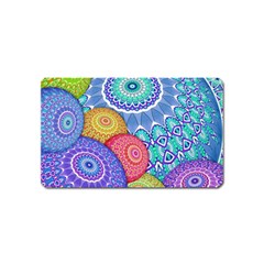 India Ornaments Mandala Balls Multicolored Magnet (name Card) by EDDArt