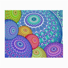 India Ornaments Mandala Balls Multicolored Small Glasses Cloth (2-side)