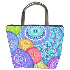 India Ornaments Mandala Balls Multicolored Bucket Bags