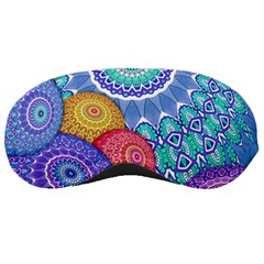 India Ornaments Mandala Balls Multicolored Sleeping Masks by EDDArt