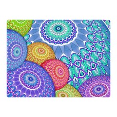 India Ornaments Mandala Balls Multicolored Double Sided Flano Blanket (mini)  by EDDArt