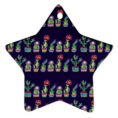 Cute Cactus Blossom Ornament (star) 