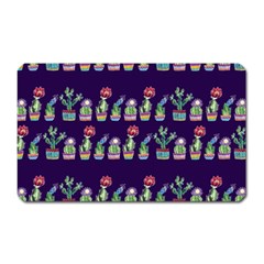 Cute Cactus Blossom Magnet (rectangular) by DanaeStudio