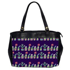 Cute Cactus Blossom Office Handbags (2 Sides)  by DanaeStudio