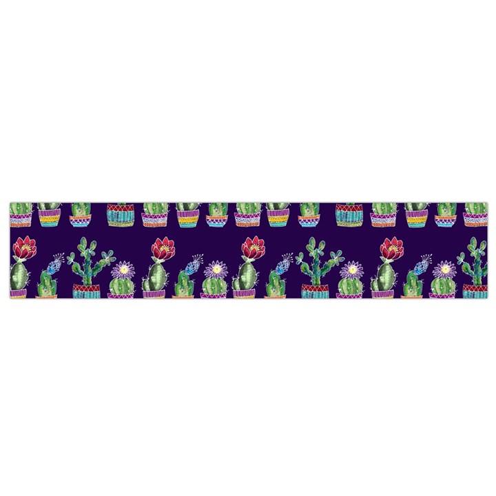 Cute Cactus Blossom Flano Scarf (Small) 