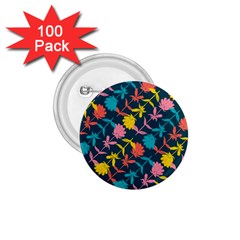 Colorful Floral Pattern 1 75  Buttons (100 Pack)  by DanaeStudio