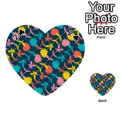 Colorful Floral Pattern Playing Cards 54 (heart) 