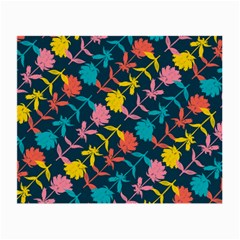 Colorful Floral Pattern Small Glasses Cloth (2-side) by DanaeStudio