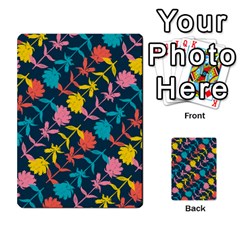 Colorful Floral Pattern Multi-purpose Cards (rectangle) 