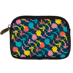 Colorful Floral Pattern Digital Camera Cases by DanaeStudio