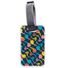 Colorful Floral Pattern Luggage Tags (two Sides) by DanaeStudio