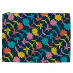 Colorful Floral Pattern Cosmetic Bag (XXL)  Front