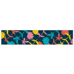 Colorful Floral Pattern Flano Scarf (small) 