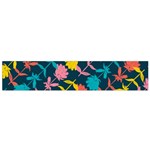 Colorful Floral Pattern Flano Scarf (Small)  Back