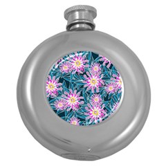 Whimsical Garden Round Hip Flask (5 Oz)