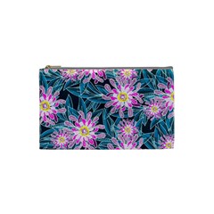 Whimsical Garden Cosmetic Bag (small)  by DanaeStudio