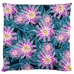 Whimsical Garden Large Flano Cushion Case (one Side)