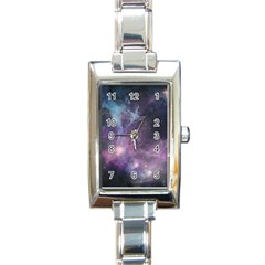 Blue Galaxy  Rectangle Italian Charm Watch by DanaeStudio