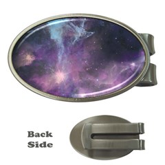 Blue Galaxy  Money Clips (oval)  by DanaeStudio