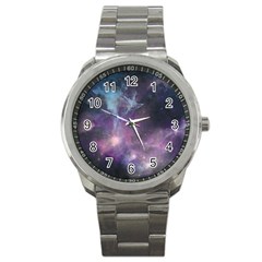 Blue Galaxy  Sport Metal Watch by DanaeStudio