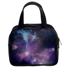 Blue Galaxy  Classic Handbags (2 Sides) by DanaeStudio