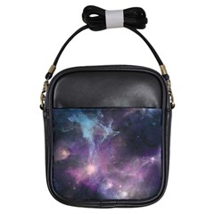 Blue Galaxy  Girls Sling Bags by DanaeStudio