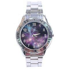 Blue Galaxy  Stainless Steel Analogue Watch by DanaeStudio