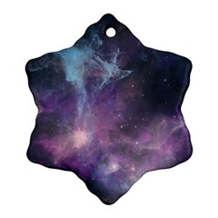 Blue Galaxy  Snowflake Ornament (2-side)