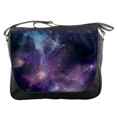 Blue Galaxy  Messenger Bags by DanaeStudio