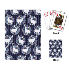 Geometric Deer Retro Pattern Playing Card