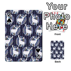 Geometric Deer Retro Pattern Playing Cards 54 Designs 