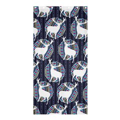 Geometric Deer Retro Pattern Shower Curtain 36  X 72  (stall)  by DanaeStudio