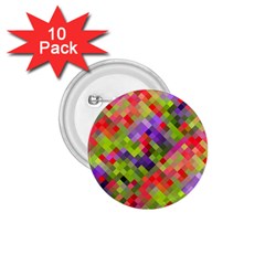 Colorful Mosaic 1 75  Buttons (10 Pack) by DanaeStudio