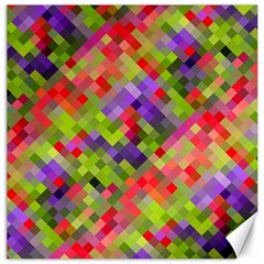 Colorful Mosaic Canvas 16  X 16   by DanaeStudio