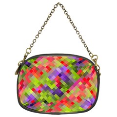 Colorful Mosaic Chain Purses (two Sides)  by DanaeStudio