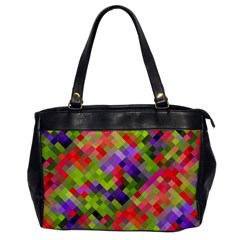 Colorful Mosaic Office Handbags by DanaeStudio