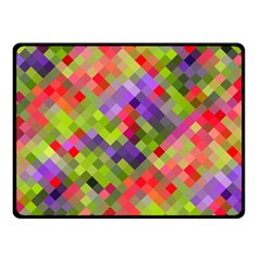 Colorful Mosaic Fleece Blanket (small)