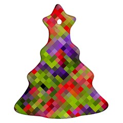 Colorful Mosaic Ornament (christmas Tree)