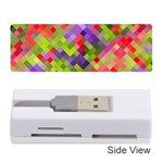 Colorful Mosaic Memory Card Reader (Stick)  Front